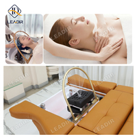 Salon de beauté ascenseur arrière Massage des pieds chaise de lavage des cheveux tête de pédicure Spa Table shampooing lit