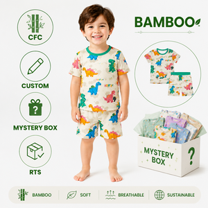 定制男童透气短袖睡衣两件套，舒适透气儿童睡衣睡衣套装 - Product Image 2