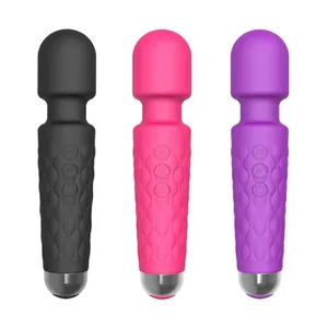 Vendita calda per adulti Silicone impermeabile rosa viola nero bacchetta massaggiatore giocattoli del sesso vibratori per donna massaggio bacchetta