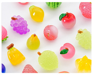 Juguete Realista de Fruta Luminosa de <span class=keywords><strong>Granada</strong></span> y Lichi, Accesorios de Decoración DIY, Adornos de Escritorio para Micropaisajes - Product Image 1