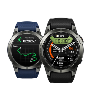 <span class=keywords><strong>Stratos</strong></span> <span class=keywords><strong>3</strong></span> Pro 400mAh GPS montre intelligente 1.43 pouces AMOLED écran d'affichage moniteur de fréquence cardiaque capteur de gravité appel vocal Smartwatch - Product Image 1
