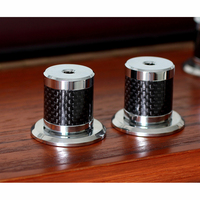 Haut-parleurs Audio HIFI en acier inoxydable, en Fiber de carbone, antidérapant, absorbant les chocs, coussin de pieds, pointes d'absorption de Vibration