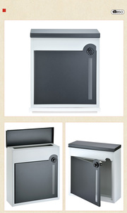 Boîte aux lettres murale moderne en acier de haute qualité Boîte aux lettres étanche pour appartement et bureau Boîte aux lettres intelligente en métal - Product Image 5