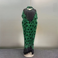 Nouvelle Robe Femme Africaine Imprimée Été 2025, Style Ethnique Moyen-Oriental, Ample, avec Bandeau Orné de Strass et de Broderies Industrielles