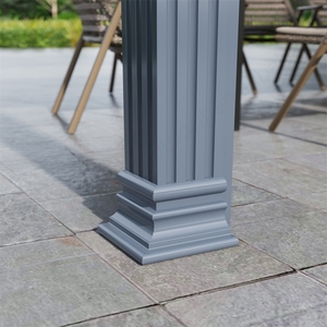 เพอร์โกล่าอลูมิเนียมเพอร์โกลแบบมอเตอร์ชีวภาพหรูหราการออกแบบที่เป็นมิตรกับสิ่งแวดล้อมกันน้ำกันลมกำหนดเองเคลือบผง - Product Image 6