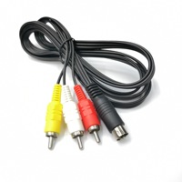 Câble audio-vidéo de remplacement pour câble AV MD2, cordon 3RCA de 1.8M, accessoires de jeu