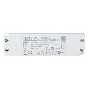 <span class=keywords><strong>Transformateur</strong></span> à sortie unique LETARON <span class=keywords><strong>220V</strong></span> <span class=keywords><strong>12V</strong></span> 1-50W, variateur de puissance Triac, étanche IP44, ultra fin, driver <span class=keywords><strong>LED</strong></span> - Product Image 3