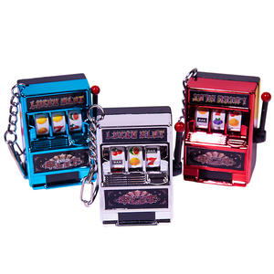 Llavero de Máquina Tragamonedas de <span class=keywords><strong>Casino</strong></span>, Juego de Frutas de la Suerte, para Recuerdos de Fiesta - Product Image 2