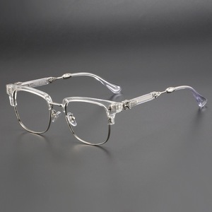 Montatura per Occhiali XPZ in Stile Europeo e Americano, Montatura Retrò per Uomo con Lenti Anti-luce Blu, Occhiali da Vista all'Ingrosso - Product Image 4
