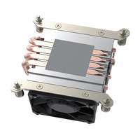 130W LGA 1150 1155 1156 1151 2U Refroidisseur de CPU de dissipateur de chaleur de serveur avec ventilateur Pwm Cpu 4 dissipateur de chaleur en cuivre pour refroidissement de serveur