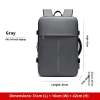 Mochila de Viaje para Hombre, Estilo Oxford, de Poliéster, Gran Capacidad, Expandible, Multifuncional, para Computadora