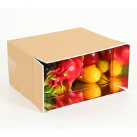 Boîte en carton avec logo personnalisé, boîte en aluminium, boîte pour poisson, viande, légumes, fruits, boîte isotherme en polystyrène pour expédition, grande boîte pour produits congelés