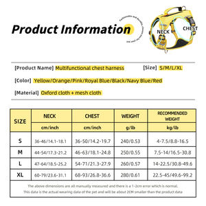 調節可能な反射素材入りソフトパッド入りペットハーネス、トレーニング、散歩、ハイキング用、引っ張り防止、防水、ポケット付き戦術犬用ハーネス - Product Image 4