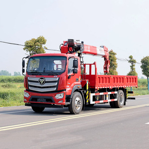 Grue de <span class=keywords><strong>camion</strong></span> hydraulique <span class=keywords><strong>à</strong></span> flèche télescopique droite FOTON AUMARK <span class=keywords><strong>à</strong></span> cabine simple de 8 tonnes, vente directe d'usine - Product Image 3
