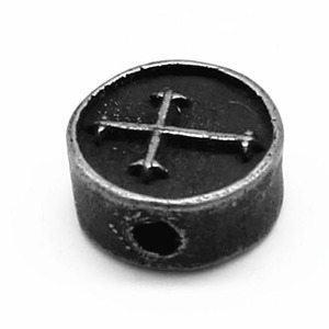 yunnique Stainless Steel Cylindrical <b>Spacer</b> Beads Retro Black For Bracelet Making Jewelry Findings 6mm GZY-WM0243 - Product Image 1