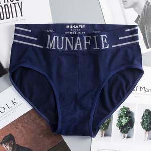 1823 Munafie <strong>Men's</strong> Printed Letter Comfortable Underpants Good Elasticity <strong>Men</strong> Seamless Underwear <strong>Briefs</strong> Cheap Man Panties - Product Image 3