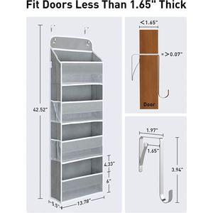 ที่แขวนเก็บของจิปาถะและชั้นวางของแขวนในตู้เสื้อผ้า - Product Image 4