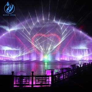 Suministro del fabricante de corona de agua Fuente de agua de baile musical Control DMX para espectáculo de fuente al aire libre grande - Product Image 1