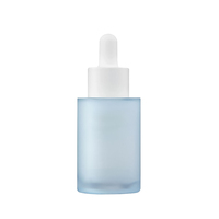 1OZ Givré Rose Bleu 30ml Flacon compte-gouttes en verre pour huile essentielle de sérum