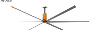 RTFANS 7. Ventilateurs de plafond HVLS de 24 pieds, type réversible, meilleur choix pour la ventilation, taille industrielle, grand volume d'air, pour entrepôt - Product Image 4