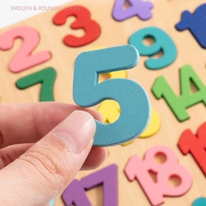 Toptan ahşap tahta oyunu alfabe numarası çocuklar Montessori 3d öğrenme bulmaca erken eğitici oyuncaklar çocuklar için 2 ila 6 yıl - Product Image 5