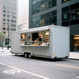 Bar et kiosque contemporains en conteneur maritime de 20 pieds pour utilisation en extérieur sur la plage - Robuste et durable - Product Image 1