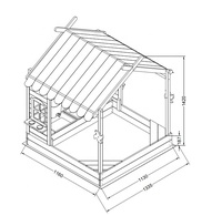 Siège de bac à sable extérieur en bois massif moderne, personnalisé par l'usine OME, en forme de bateau, unisexe, écologique, avec volant et housse de sécurité, 4 places