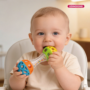 Jouets pour bébés nouveau-nés sans BPA, hochet en silicone à mâcher pour bébés de 0 à 6 mois - Product Image 3