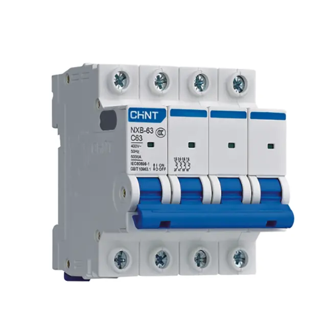 Chint أرخص MCB NXB-63 1P 2P 3P 4P 6A 10A 16A 20A 32A 40A 63A bcd الكهرومغناطيسي Chint NXB-63 مصغرة قطاع دارة