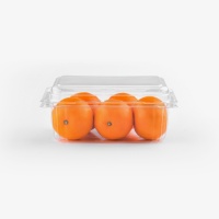 Conteneur en plastique PET de qualité alimentaire personnalisé, écologique, pour fruits, boîte à légumes empilable transparente, raisins, cerises, tomates, vente en gros