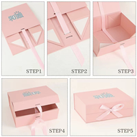 Boîte cadeau magnétique de luxe de haute qualité, personnalisable, en carton rigide, imperméable, réutilisable, écologique, pliable, en forme de livre