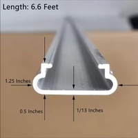 Canal de verrouillage de film de serre galvanisé/aluminium Profil de verrouillage de canal Wiggle Wire