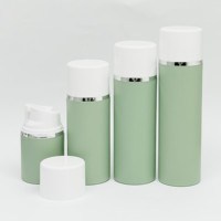 Bouteilles à pompe sans air en plastique PP écologiques, vides, pour cosmétiques et lotions, blanches, 50 ml, 120 ml, 150 ml, 4 oz, 5 oz, 30 ml, 80 ml, 100 ml