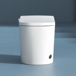 Inodoro Inteligente Electrónico Infrarrojo de Una Pieza con Bidé Integrado, Cerámico, Automático, con Control Remoto y Sifón en S para Montaje en Suelo - Product Image 6