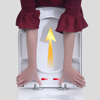 Abattant de toilettes WC moderne en résine mécanique non électrique à fermeture lente avec bidet et garantie de 3 ans