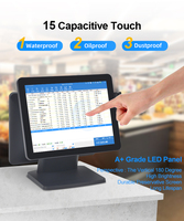 JSJ66 I5 4GB DDR3 RAM 256G SSD Windows/Linux/Android Terminal de point de vente Caisse enregistreuse LCD Écran tactile capacitif Wi-Fi 6 Bluetooth