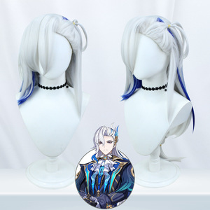 Disfraz de Neuvillette para Hombre, <span class=keywords><strong>Peluca</strong></span> de Juez Supremo, Traje de Juicio Inescapable, Disfraz de Halloween - Product Image 2