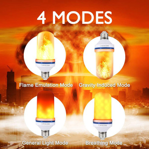 E27 Flame Effect <b>LED</b> Bulb 155x60mm Plastic Body Manual Switch 30000H Lifespan <b>Bar</b> Decoration <b>Light</b> - Product Image 5