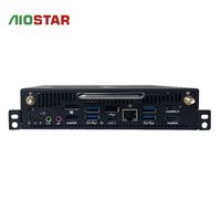 Ops komputer tertanam Intel Core I3-6100 generasi ke-6 16GB DDR4 128G SSD PC Mini dengan port DP/HD untuk panel interaktif