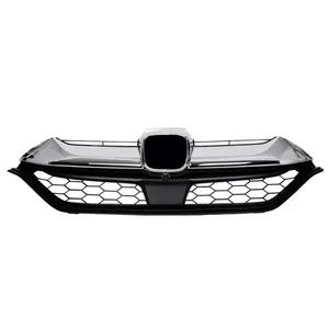 Automobile Front Grille For 2017 2018 2019 Honda CR-V CRV Chrome/Black Auto Hood Grill HO1216114 71121-TLY-H50