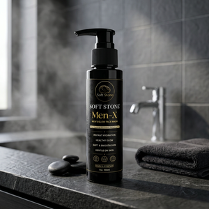 Soft Stone Men-X - Parches Faciales Luminosos para Hombre, 20 Unidades, Limpieza Profunda, Control de Grasa, Nutritivos, Vitamina C, Fragancia a Limón, Material Vegano - Product Image 3