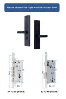 Nouvelle Serrure Intelligente 2026 avec Empreinte Digitale, Mot de Passe, Clé, Contrôle via Application Tuya, Compatible Wi-Fi et Cloud, pour Portes en Bois/Laiton/Aluminium, en Acier Inoxydable
