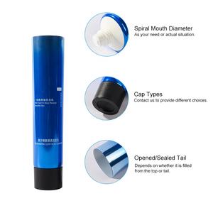 Tube de crème en plastique de 100 ml, qualité alimentaire, vide, avec étiquettes, laminé haute brillance, pour soins de la peau, lot OEM - Product Image 2