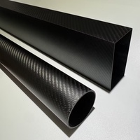 Tube en fibre de carbone ultra-résistant, tubes ronds de grande taille, tubes en fibre de carbone enveloppés pour applications à charge lourde