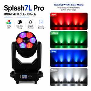 ไฟหัวขยับ Splash7L Pro 7x40W LED Bee Eyes สำหรับงานแต่งงาน คลับ และงานอีเว้นท์ - Product Image 5