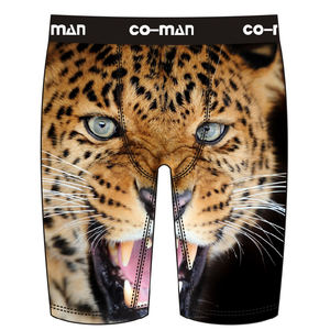 Sous-vêtements sexy pour hommes, avec logo personnalisé, caleçon de sport à jambes longues, culotte en coton respirant, sous-vêtements grande taille pour hommes - Product Image 4