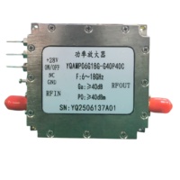 Module amplificateur de puissance micro-ondes large bande 6~18 GHz à faible harmonique spurious, module PA à semi-conducteurs pour système de test RF
