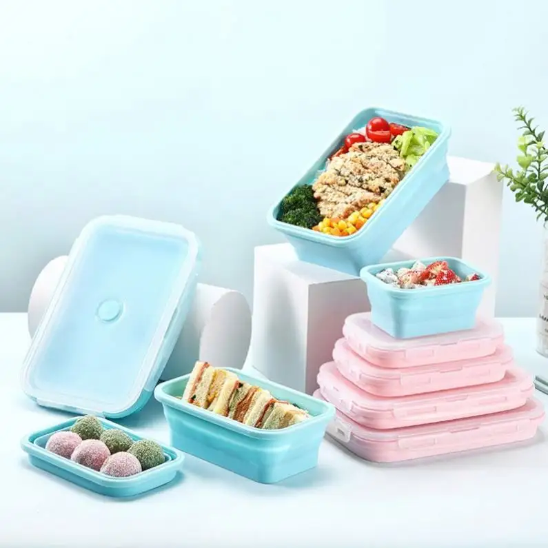 BPA Free กล่องเสริมสำหรับเด็กทารก,กล่องเก็บอาหารสำหรับเด็กกล่องใส่ขนมซิลิโคนกล่องอาหารกลางวันขนาดเล็ก