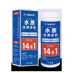แผ่นทดสอบน้ำ VANSFUL 14 in 1 สำหรับน้ำดื่มและน้ำใช้ในครัวเรือน 50 แผ่นต่อแพ็ค - Product Image 2