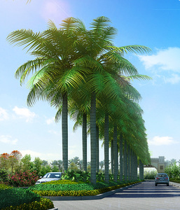 Palmeras Artificiales de Interior, Palmeras de Coco, Hojas de <span class=keywords><strong>Palma</strong></span>, Planta de Exterior, Palmera Artificial de Washington - Product Image 3